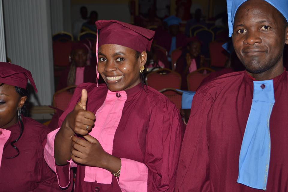 Graduation ceremony of African Christian leadership students supported by AACL